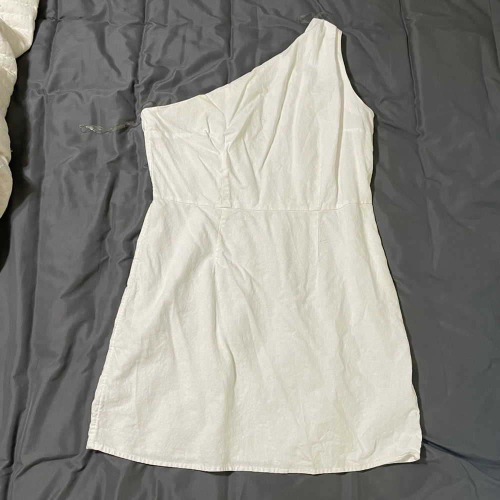 Linen midi dress
